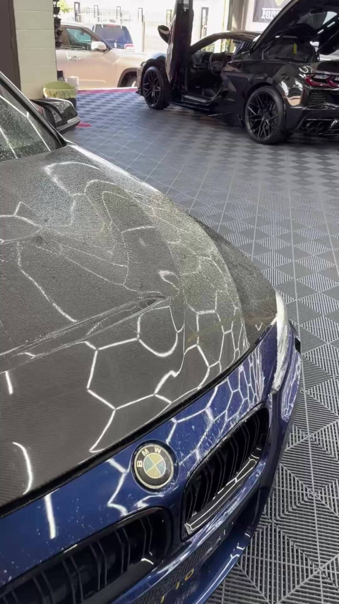 BMW · Carbon hood — RAZR installation